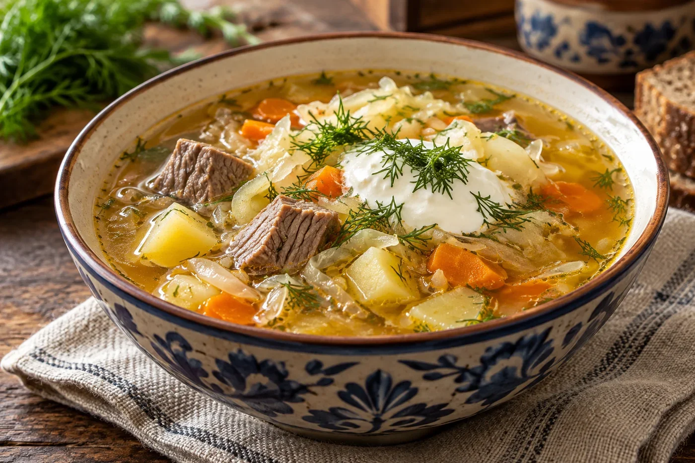 Как приготовить щи из свежей капусты