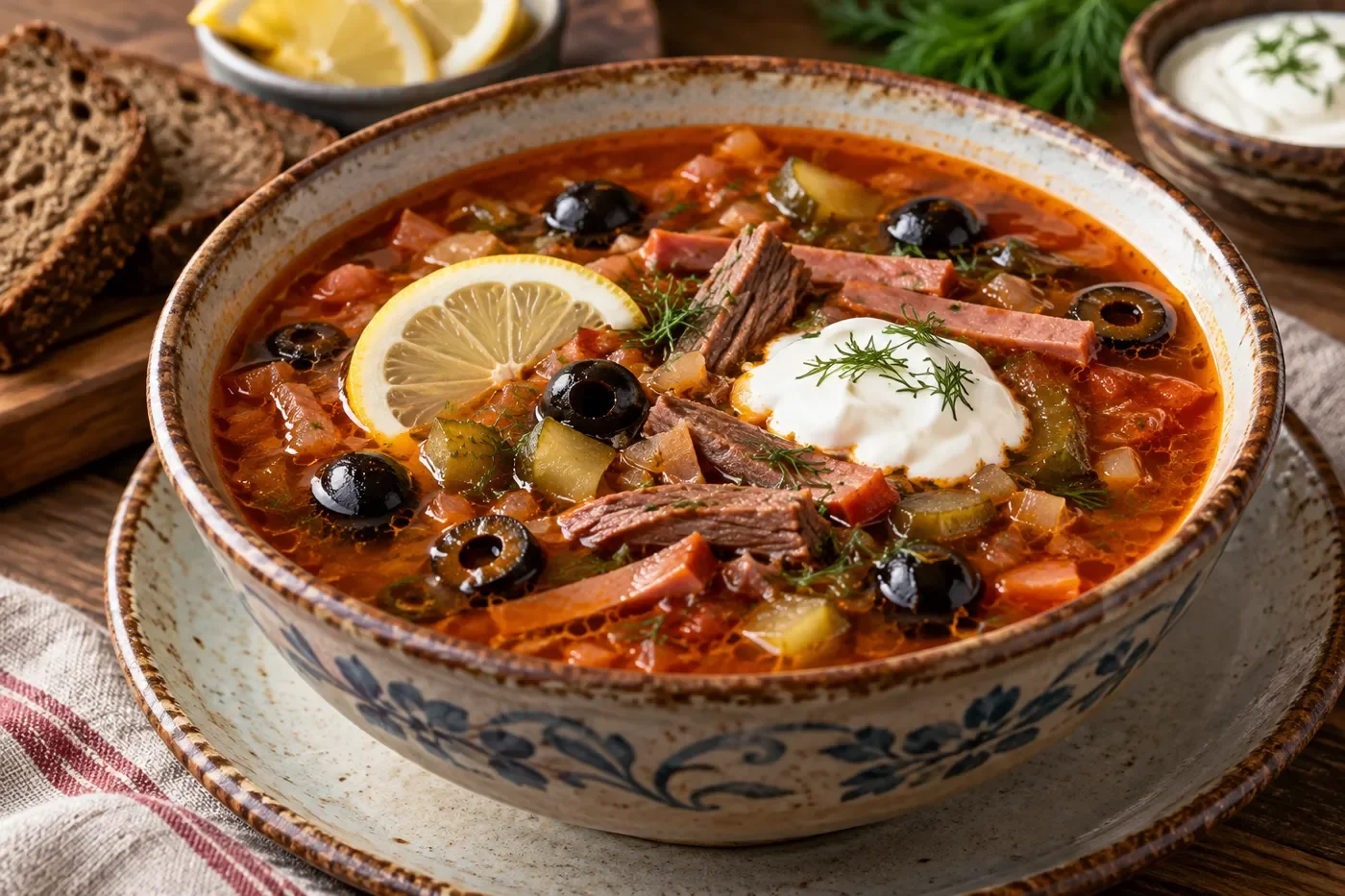 Как приготовить мясную солянку